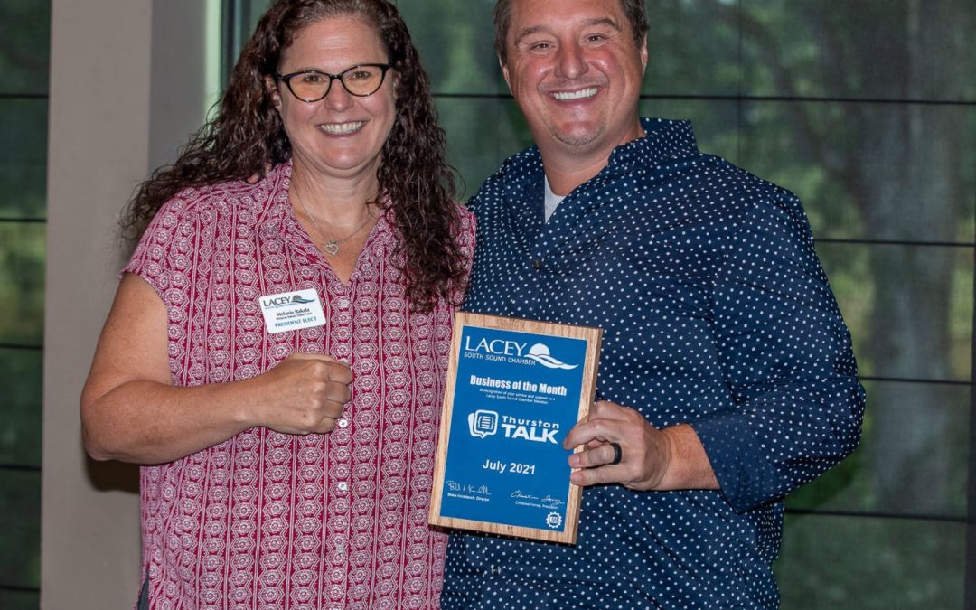 Lacey South Sound Chamber Recognizes ThurstonTalk for its Community Support Through Business Award
